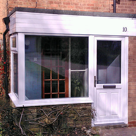 Replacement entrance porch installed in Shirley, Solihull