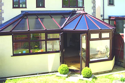 The P-shape a combination conservatory from Solihull WDCs