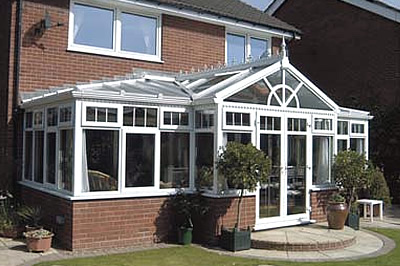 The T-shape combination conservatory from Solihull WDC