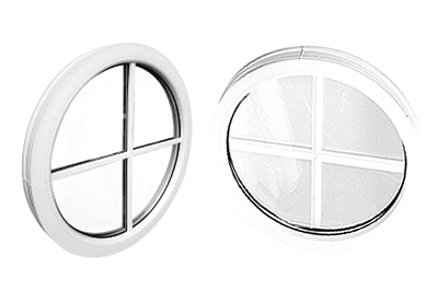 round, or circular PVCu double or triple glazed porthole windows are available from Solihull WDC